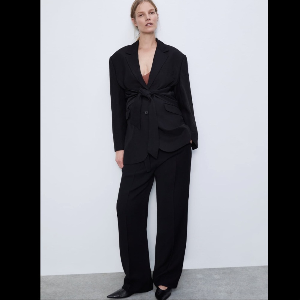Zara tied blazer